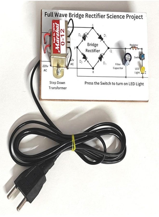 ESPtronics مجموعة أدوات تجريبية لمشروع علمي استقصائي لمقوم جسر الموجة الكاملة من ESPTRONICS لطلاب الصف الثاني عشر مع مكثف ترشيح وثنائي. - Image 5